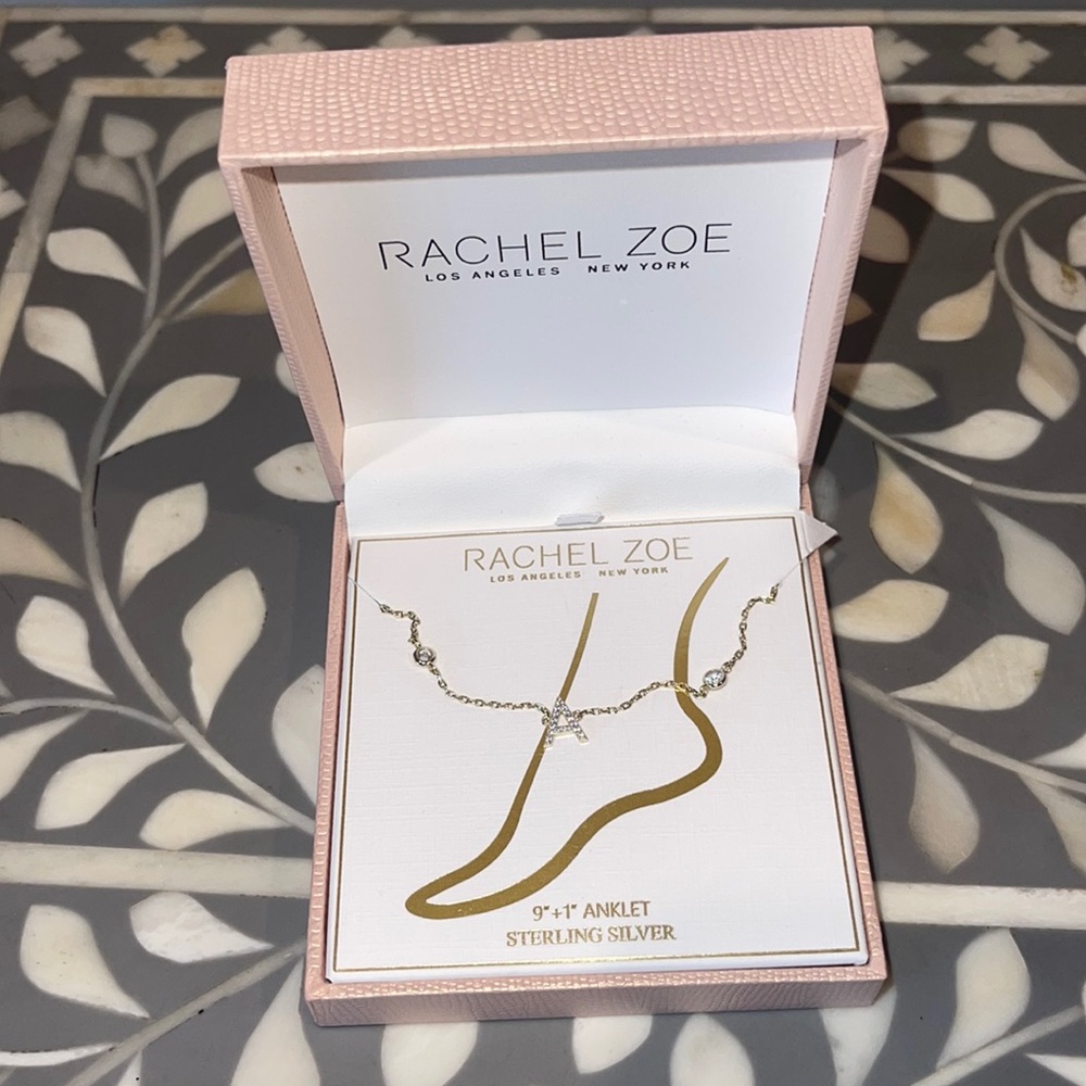 Rachel Zoe A Initial Anklet
